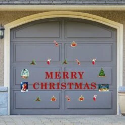 Christmas Snowman Magnetic Garage Door Sticker Festive Home Decor Car Fridge Sticker -Christmas Lights Store 279473 2383093 F