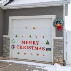 Christmas Snowman Magnetic Garage Door Sticker Festive Home Decor Car Fridge Sticker -Christmas Lights Store 279473 2383095 F