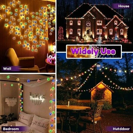 20 LED Disco Lights, Disco Ball Mirror, LED String Lights For Party, Christmas Lights (Multicolor) 4 20 LED Disco Lights, Disco Ball Mirror, LED String Lights For Party, Christmas Lights (Multicolor) - Image 4