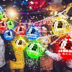 20 LED Disco Lights, Disco Ball Mirror, LED String Lights For Party, Christmas Lights (Multicolor) 13 20 LED Disco Lights, Disco Ball Mirror, LED String Lights For Party, Christmas Lights (Multicolor) -Christmas Lights Store 279499 2383345 F