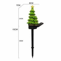 2pcs Solar Christmas Tree Garden Stake Light LED Landscape Lamp Outdoor Garden Decoration 19 2pcs Solar Christmas Tree Garden Stake Light LED Landscape Lamp Outdoor Garden Decoration -Christmas Lights Store 279591 2386359 F