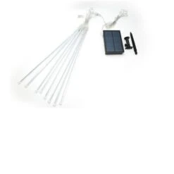 8 Tubes 50cm 288LED Solar Powered Waterproof Snow Falling Lights Meteor Shower Lights Christmas Outdoor Home Patio Wedding Decorations Warm White