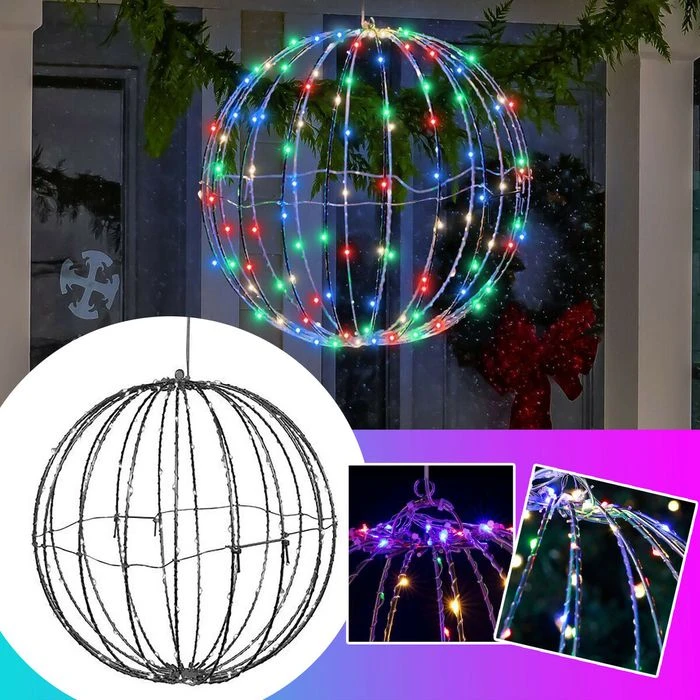 25cm Sphere Glowing Display-Christmas Ornaments Holiday Christmas Party Decorations 4 25cm Sphere Glowing Display-Christmas Ornaments Holiday Christmas Party Decorations - Image 4