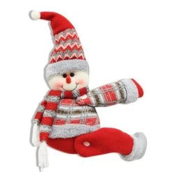 Christmas Curtain Buckle Holder Home Plush Doll Decoration Snowman -Christmas Lights Store 279867 2389401 F