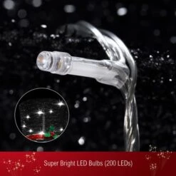 180cm Christmas Light Snowman Decoration 200 LED Strip Home Display Outdoor Xmas Holiday House Ornament Folding 8 Flickering Effects -Christmas Lights Store 279997 2390811 HD