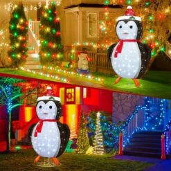 180cm Penguin Christmas Light LED Strip Xmas Decoration Home Display Outdoor House Holiday Ornament Folding 8 Flickering Effects -Christmas Lights Store 279999 2390835 HD