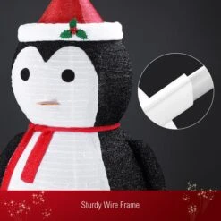 180cm Penguin Christmas Light LED Strip Xmas Decoration Home Display Outdoor House Holiday Ornament Folding 8 Flickering Effects -Christmas Lights Store 279999 2390841 HD