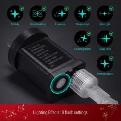 180cm Penguin Christmas Light LED Strip Xmas Decoration Home Display Outdoor House Holiday Ornament Folding 8 Flickering Effects -Christmas Lights Store 279999 2390847 HD