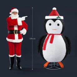 180cm Penguin Christmas Light LED Strip Xmas Decoration Home Display Outdoor House Holiday Ornament Folding 8 Flickering Effects -Christmas Lights Store 279999 2390849 HD