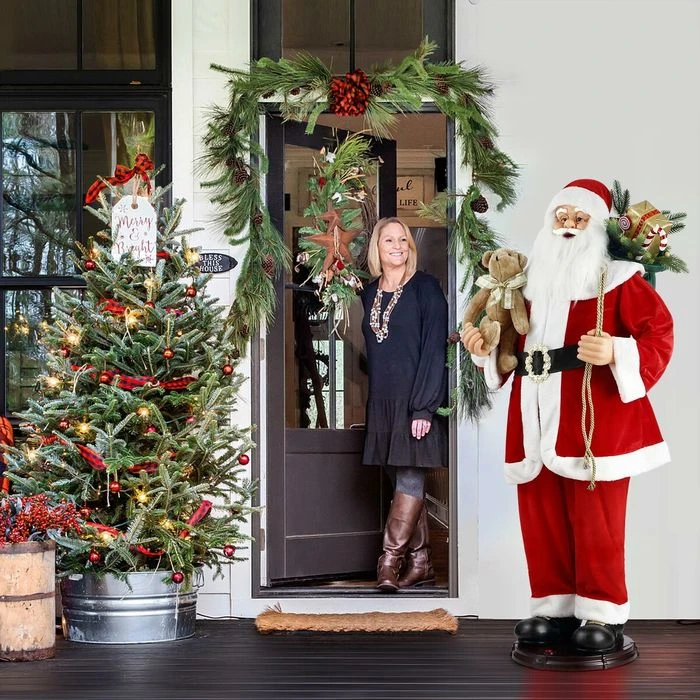 Solight 150cm Animated Singing Dancing Santa Claus Figurine Rocking Christmas Decoration Musical Display Figure Collapsible 7 Solight 150cm Animated Singing Dancing Santa Claus Figurine Rocking Christmas Decoration Musical Display Figure Collapsible - Image 7