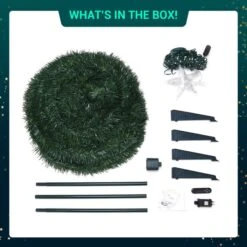 150cm Christmas Tree With Light RGB LED Artificial Xmas Spruce Decor Holiday Ornament Indoor Remote Control 18 Lighting Modes -Christmas Lights Store 280023 2391147 HD