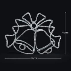 Christmas LED Light Strip Rope Xmas Bell Decor Holiday Ornament Outdoor Indoor 60 X 40CM -Christmas Lights Store 280027 2391217 HD