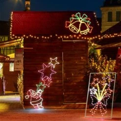 Christmas LED Light Strip Rope Xmas Bell Decor Holiday Ornament Outdoor Indoor 60 X 40CM -Christmas Lights Store 280027 2391219 HD