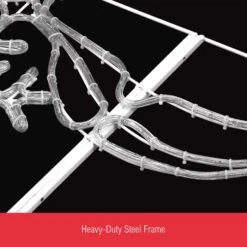 Christmas LED Light Decor Strip Rope Xmas Snowflake Bell Holiday Ornament Outdoor Indoor 145x53cm XL Size -Christmas Lights Store 280033 2391285 HD