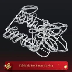 Merry Christmas Light LED Strip Rope Xmas Decor Holiday Ornament Outdoor Indoor Colourful 115x46cm L Size -Christmas Lights Store 280035 2391313 HD