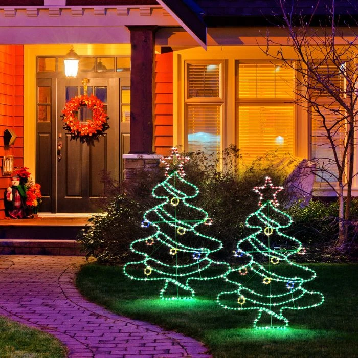 Solight Christmas Tree Light LED Strip Rope Xmas Decoration Holiday Ornament Outdoor Indoor IP65 125x88cm XL Size 1 Solight Christmas Tree Light LED Strip Rope Xmas Decoration Holiday Ornament Outdoor Indoor IP65 125x88cm XL Size