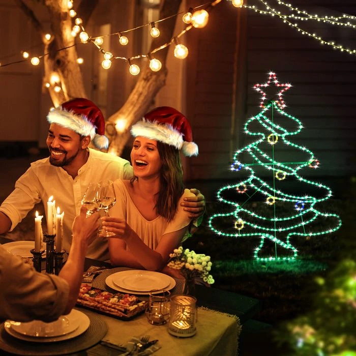 Solight Christmas Tree Light LED Strip Rope Xmas Decoration Holiday Ornament Outdoor Indoor IP65 125x88cm XL Size 11 Solight Christmas Tree Light LED Strip Rope Xmas Decoration Holiday Ornament Outdoor Indoor IP65 125x88cm XL Size - Image 11