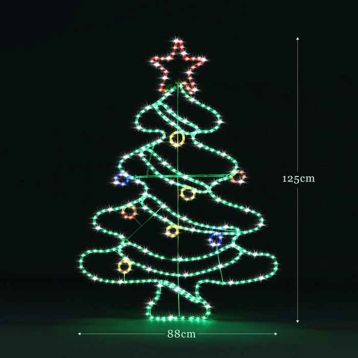 Solight Christmas Tree Light LED Strip Rope Xmas Decoration Holiday Ornament Outdoor Indoor IP65 125x88cm XL Size 6 Solight Christmas Tree Light LED Strip Rope Xmas Decoration Holiday Ornament Outdoor Indoor IP65 125x88cm XL Size - Image 6