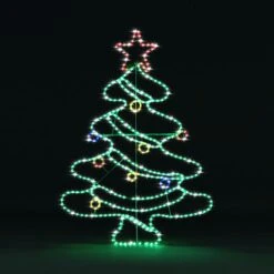Solight Christmas Tree Light LED Strip Rope Xmas Decoration Holiday Ornament Outdoor Indoor IP65 125x88cm XL Size 15 Solight Christmas Tree Light LED Strip Rope Xmas Decoration Holiday Ornament Outdoor Indoor IP65 125x88cm XL Size -Christmas Lights Store 280063 2391651 HD