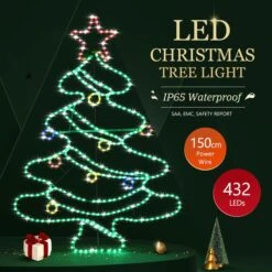 Solight Christmas Tree Light LED Strip Rope Xmas Decoration Holiday Ornament Outdoor Indoor IP65 125x88cm XL Size 25 Solight Christmas Tree Light LED Strip Rope Xmas Decoration Holiday Ornament Outdoor Indoor IP65 125x88cm XL Size -Christmas Lights Store 280063 2391655 HD