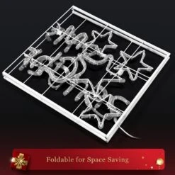 Solight Merry Christmas Light Xmas LED Rope Strip Decoration Holiday Ornament Indoor Outdoor IP65 130x60cm XL Size -Christmas Lights Store 280069 2391723 HD