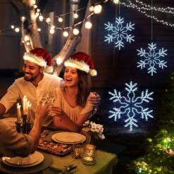 Solight Christmas LED Light Snowflake Strip Rope Xmas Decoration Holiday Ornament Outdoor Indoor IP65 80x75cm M Size 23 Solight Christmas LED Light Snowflake Strip Rope Xmas Decoration Holiday Ornament Outdoor Indoor IP65 80x75cm M Size -Christmas Lights Store 280071 2391739 HD