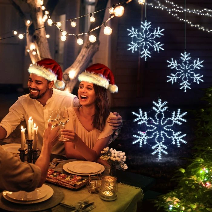 Solight Christmas LED Light Snowflake Strip Rope Xmas Decoration Holiday Ornament Outdoor Indoor IP65 80x75cm M Size 11 Solight Christmas LED Light Snowflake Strip Rope Xmas Decoration Holiday Ornament Outdoor Indoor IP65 80x75cm M Size - Image 11