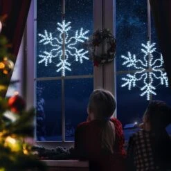 Solight Christmas LED Light Snowflake Strip Rope Xmas Decoration Holiday Ornament Outdoor Indoor IP65 80x75cm M Size 21 Solight Christmas LED Light Snowflake Strip Rope Xmas Decoration Holiday Ornament Outdoor Indoor IP65 80x75cm M Size -Christmas Lights Store 280071 2391743 HD