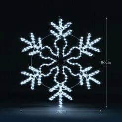 Solight Christmas LED Light Snowflake Strip Rope Xmas Decoration Holiday Ornament Outdoor Indoor IP65 80x75cm M Size 18 Solight Christmas LED Light Snowflake Strip Rope Xmas Decoration Holiday Ornament Outdoor Indoor IP65 80x75cm M Size -Christmas Lights Store 280071 2391749 HD