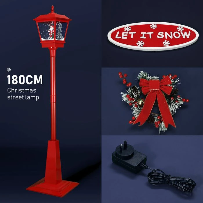 Christmas LED Street Light Snowing Xmas Decoration Ornaments Lamp Lantern Music Indoor Outdoor 180CM 10 Christmas LED Street Light Snowing Xmas Decoration Ornaments Lamp Lantern Music Indoor Outdoor 180CM - Image 10