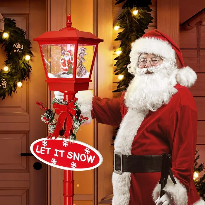 Christmas LED Street Light Snowing Xmas Decoration Ornaments Lamp Lantern Music Indoor Outdoor 180CM 8 Christmas LED Street Light Snowing Xmas Decoration Ornaments Lamp Lantern Music Indoor Outdoor 180CM - Image 8