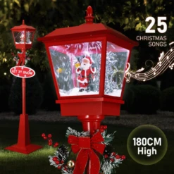 Christmas LED Street Light Snowing Xmas Decoration Ornaments Lamp Lantern Music Indoor Outdoor 180CM 23 Christmas LED Street Light Snowing Xmas Decoration Ornaments Lamp Lantern Music Indoor Outdoor 180CM -Christmas Lights Store 280073 2391915 F