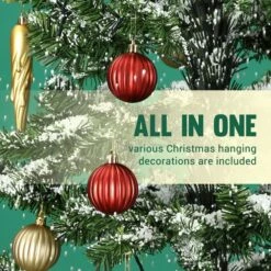 Snowing Christmas Tree Green Artificial Xmas Topper LED String Fairy Lights Decoration Ball Musical Snow Ornament Umbrella Stand 140cm 14 Snowing Christmas Tree Green Artificial Xmas Topper LED String Fairy Lights Decoration Ball Musical Snow Ornament Umbrella Stand 140cm -Christmas Lights Store 280083 2499991 HD