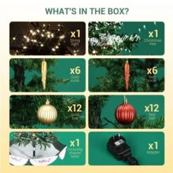 Snowing Christmas Tree Green Artificial Xmas Topper LED String Fairy Lights Decoration Ball Musical Snow Ornament Umbrella Stand 140cm 18 Snowing Christmas Tree Green Artificial Xmas Topper LED String Fairy Lights Decoration Ball Musical Snow Ornament Umbrella Stand 140cm -Christmas Lights Store 280083 2499999 HD