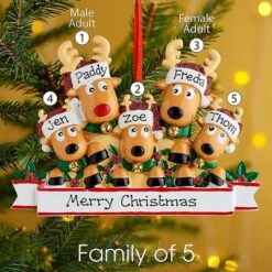 2022 Personalised Family Of Christmas Tree Bauble Decoration Hallmark Hanging Ornament Family Of 4,5,7 14 2022 Personalised Family Of Christmas Tree Bauble Decoration Hallmark Hanging Ornament Family Of 4,5,7 -Christmas Lights Store 280109 2392605 F