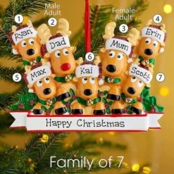 2022 Personalised Family Of Christmas Tree Bauble Decoration Hallmark Hanging Ornament Family Of 4,5,7 15 2022 Personalised Family Of Christmas Tree Bauble Decoration Hallmark Hanging Ornament Family Of 4,5,7 -Christmas Lights Store 280109 2392607 F
