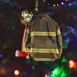 4 Uniforms Ornament Firefighter Christmas Tree Pendant Hanging Tree Decor Restaurant Christmas Decoration -Christmas Lights Store 280111 2392623 F