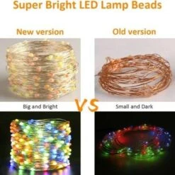 Outdoor Fairy Lights, Dalugo 20m 200LED Christmas Lights Outdoor For Tree Fence (Multicolor)