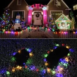 Outdoor Fairy Lights, Dalugo 20m 200LED Christmas Lights Outdoor For Tree Fence (Multicolor) -Christmas Lights Store 280327 2395507 HD