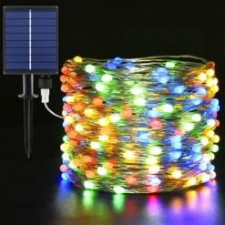 Outdoor Fairy Lights, Dalugo 20m 200LED Christmas Lights Outdoor For Tree Fence (Multicolor) -Christmas Lights Store 280327 2395513 HD