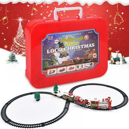 Christmas Train Set - Toy Train Set With Lights And Sounds For Boys Girls 3 Christmas Train Set - Toy Train Set With Lights And Sounds For Boys Girls - Image 3