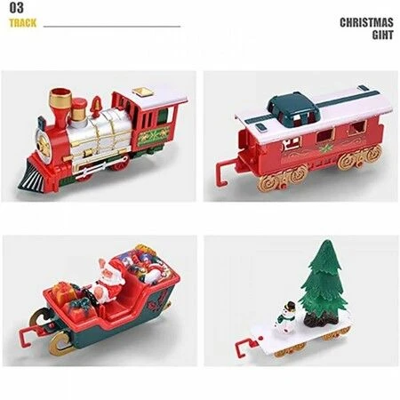Christmas Train Set - Toy Train Set With Lights And Sounds For Boys Girls 6 Christmas Train Set - Toy Train Set With Lights And Sounds For Boys Girls - Image 6