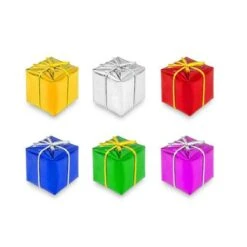 6 PCS 10 CM Assorted Color Foil Boxes Handmade Gift Boxes Tree Ornaments Christmas Tree Pendant Decoration -Christmas Lights Store 280403 2396239 F