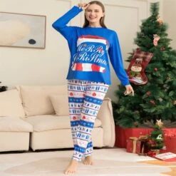 Size XL MOM Ugly Christmas Pajamas Family Sleepwear -Christmas Lights Store 280699 2398605 HD