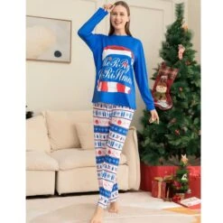 Size L MOM Ugly Christmas Pajamas Family Sleepwear