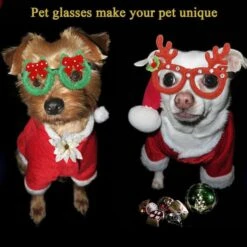 12 Pcs Christmas Glasses Frame, Glasses For Christmas Tree, Christmas Decorations, Creative And Funny Glasses For Christmas Favors, Assorted Styles -Christmas Lights Store 281943 2409233 HD