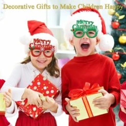 12 Pcs Christmas Glasses Frame, Glasses For Christmas Tree, Christmas Decorations, Creative And Funny Glasses For Christmas Favors, Assorted Styles -Christmas Lights Store 281943 2409239 HD