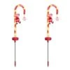 Solar Christmas Decorations Candy Cane Lights Outdoor Decor Stake With Modes 8 LED Lights For Garden Patio Yard Lawn 2 Packs