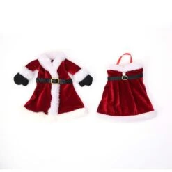 2 Pieces Christmas Wine Bottle Covers Decoration Knitted Sweater Santa Claus Wine Bottle Decorations Christmas Party Favors Supplies Gifts