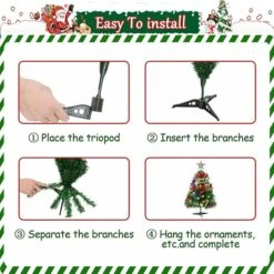 50cm Artificial Christmas Tree, Mini Christmas Tree With Fairy Lights And Decorations -Christmas Lights Store 282115 2411367 HD